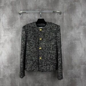 Authentic Celine Tweed Blazer with Gold Buttons
